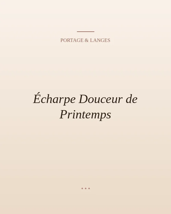 Écharpe motifs floraux printaniers.