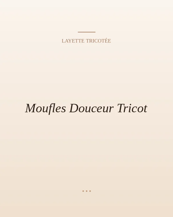 Moufles en laine cachemire pour bébé.